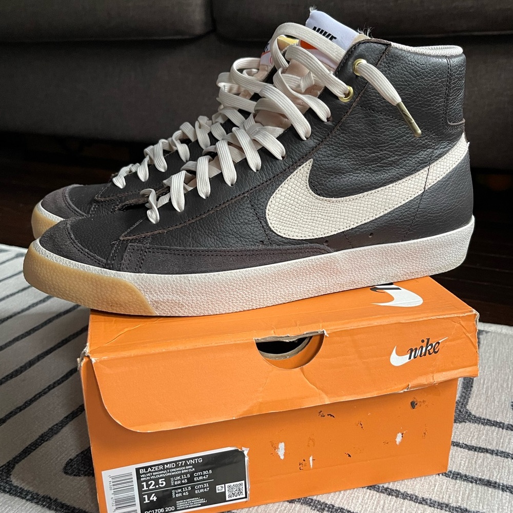 Nike Blazer Mid 77 Orewood Leather 9.5/10